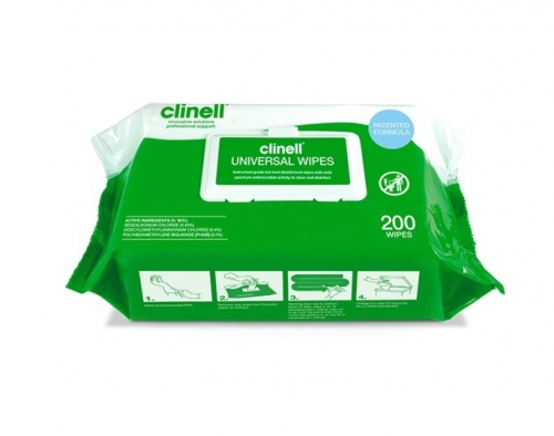 Wipe Clinell Universal Green 200pk