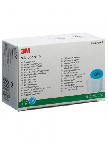 3M Micropore Silicone Surgical Tape 5cmx5m 6