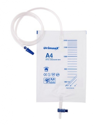 Urinary Drain Bag 2Lt A4 Sterile Closed ea