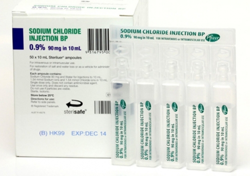 Sodium Chloride .9%  Inject 10ml Amp 50