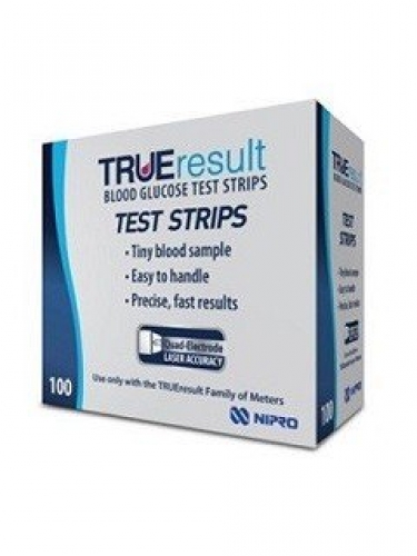 True Result Diabetic Test Strips 100