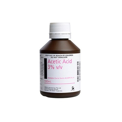 Acetic Acid 3% 100ml ea
