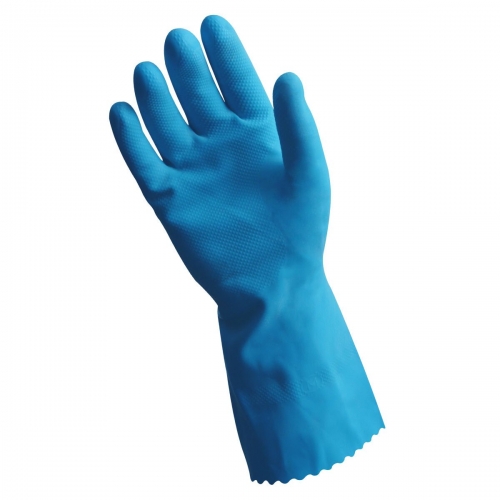 Glove Silverlined  Blue 8-8.5 Med 12pr