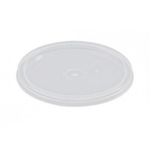 Round Clear Plastic Container Lids 280ml 500