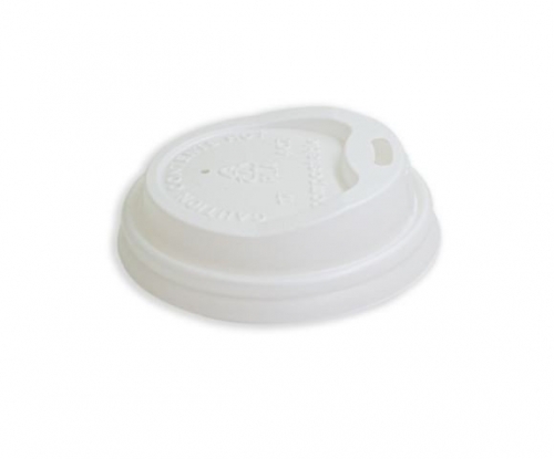 Double Wall Hot Cup LID WHITE 8oz 1000