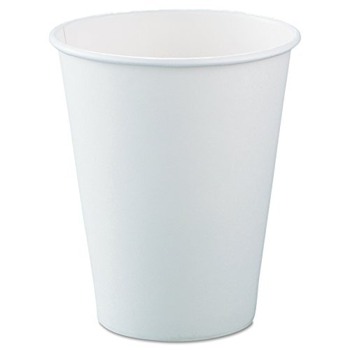 S/W White Paper Cup Hot 8oz 1000