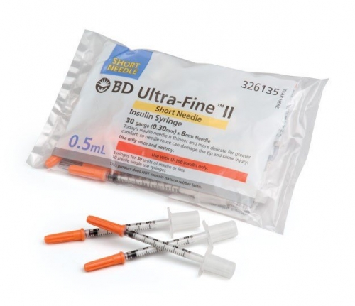Syringe BD Insulin 0.5ml 29G 100