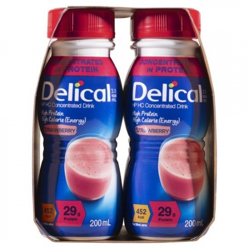 Delical Conc Oral Clinical Nut Strawberry 200ml 24