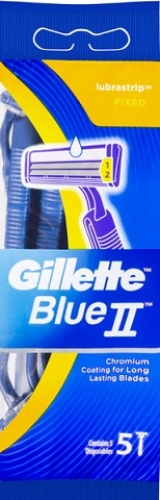 Razor Gillette Blue II Sensitive 5's