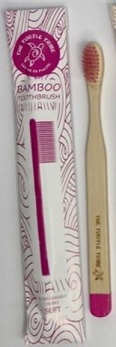 Bamboo Toothbrush Soft Summer RED 12