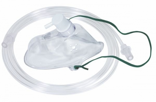 Mask Adult Med Conc Oxyg+tube ea