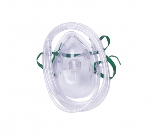Mask Oxygen Pediatric Med Conc+2.1m tube ea