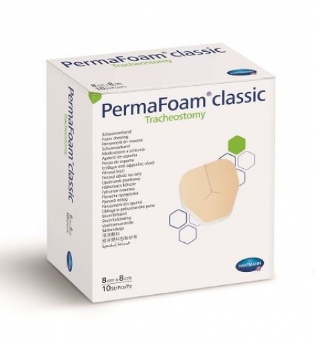 PermaFoam Classic Tracheostomy 8x8cm 10