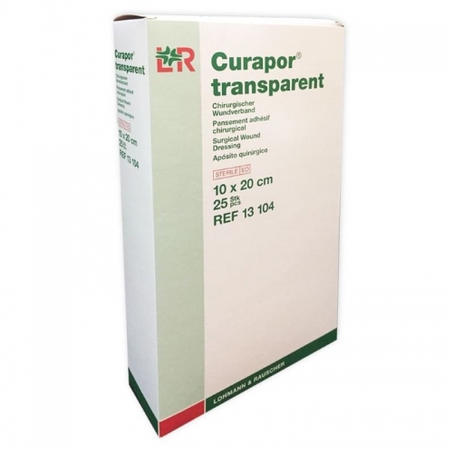 Curapor Transparent Film Island 10cmx20cm box/25