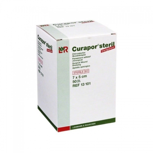 Curapor Transparent Film Island 7cmx5cm box/50