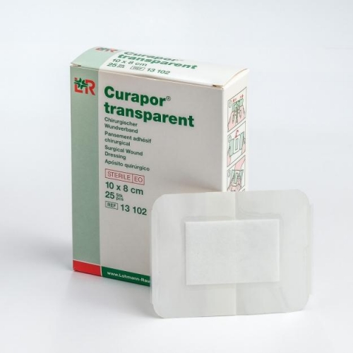 Curapor Transparent Film Island 8cmx10cm box/25