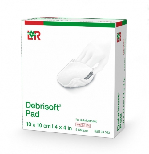Debrisoft Fibre Debridement Pad 10cmx10cm box/5