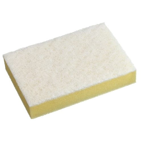 Scourer Duraclean Sponge White 10