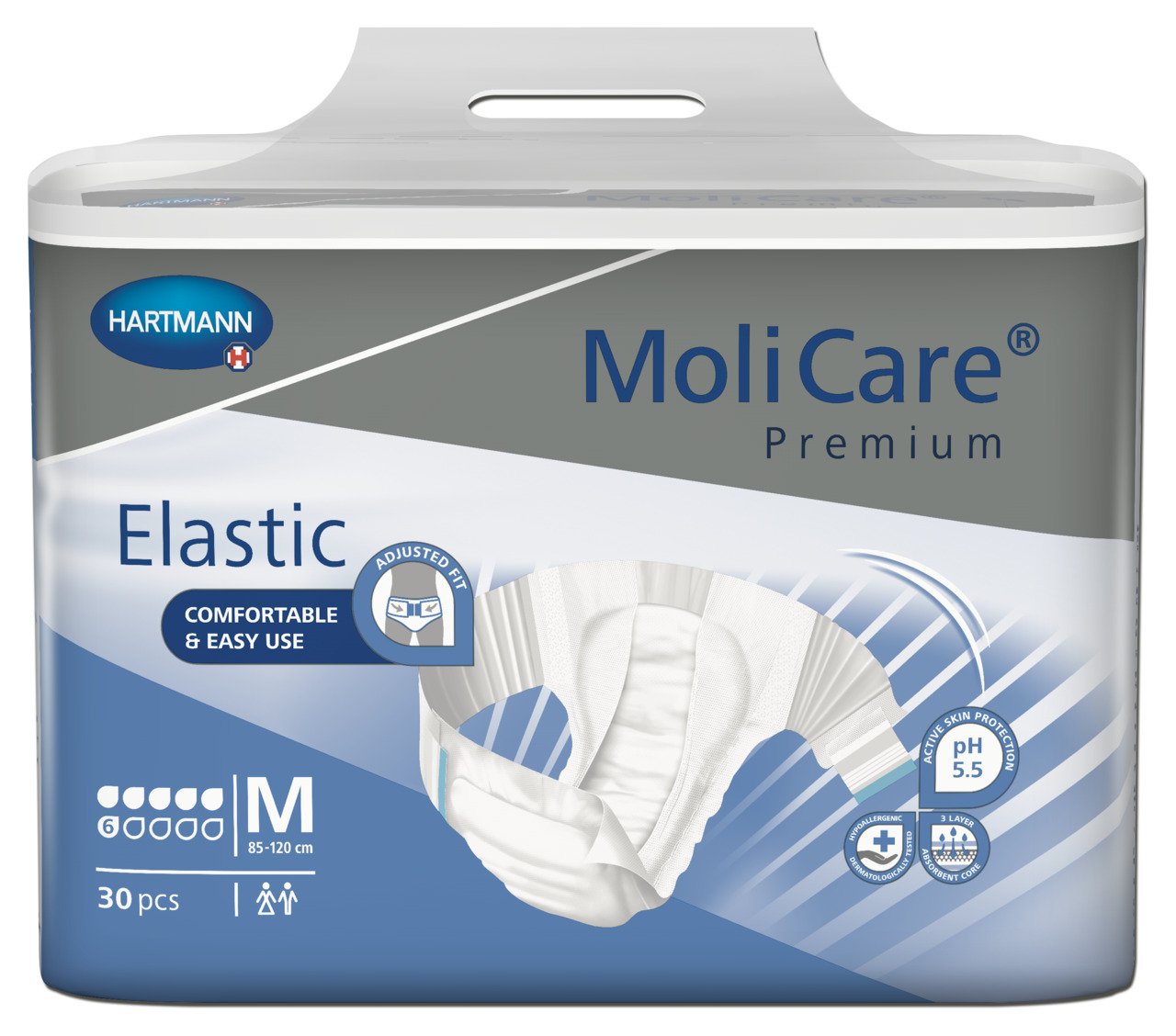 MoliCare Premium Elastic Medium 6 drops 90