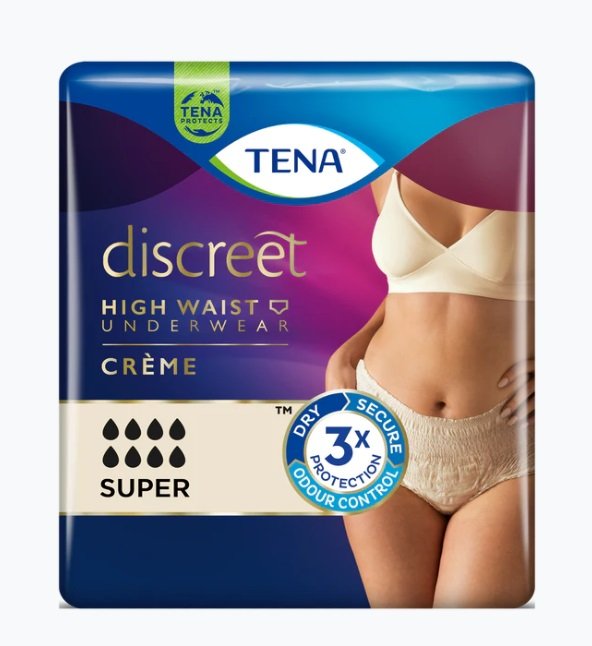 TENA Pants Women Discreet Creme Large 16