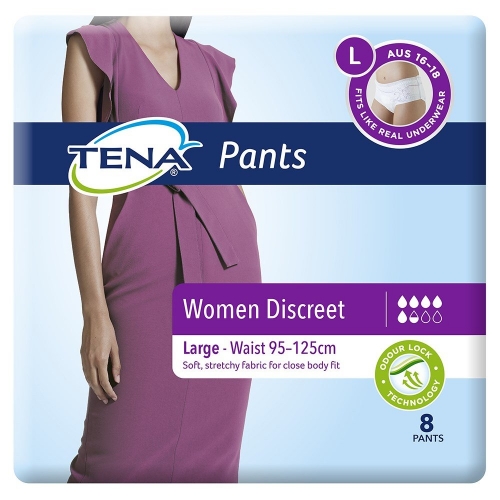 TENA Pants Women Discreet Blanc Large 24