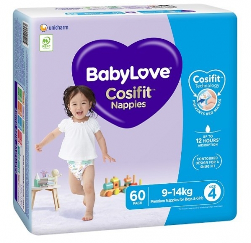 Babylove Cosifit Jumbo Toddler Size 4 60x3