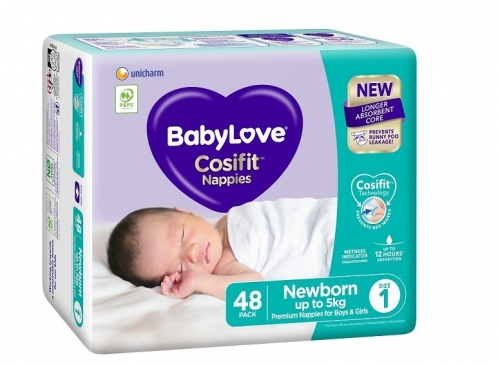 Babylove Cosifit Bulk Newborn Size 1 48 x2