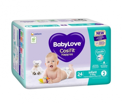 Babylove Cosifit Handy Infant Size 2 24 x4
