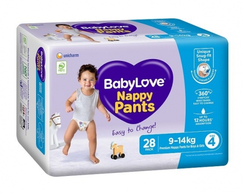 Babylove N-Pants Bulk Toddler Size 4 28x3
